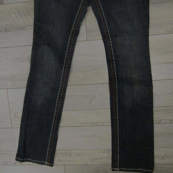 Cinema Donna Embroidered Dragon & Roses Vintage Jeans - Picture 4 of 6